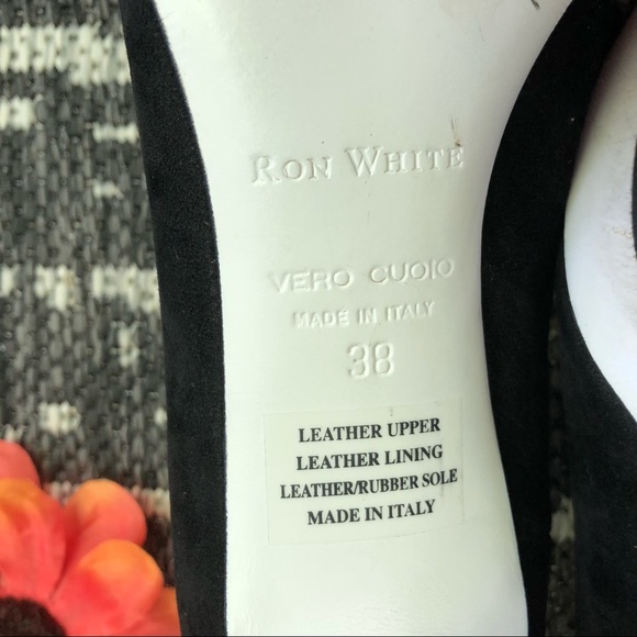 Ron White Vero Quoio Pumps in Black - Size 7.5/38 - Picture 8 of 9